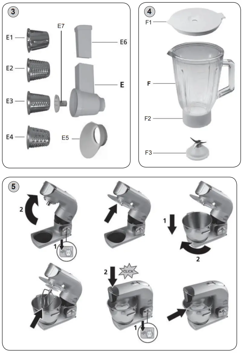 eta Gratus 0028 Multi Purpose Food Processor - fig 7