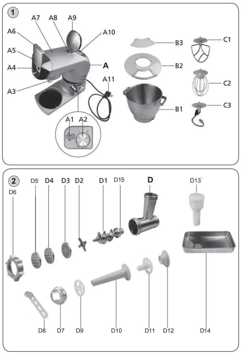 eta Gratus 0028 Multi Purpose Food Processor - fig 8