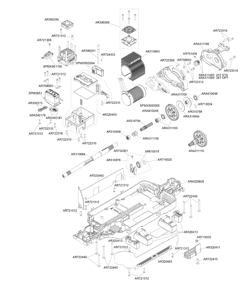 ARRMA ARA4315V3T1 Infraction 4WD Street Bash Truck-5