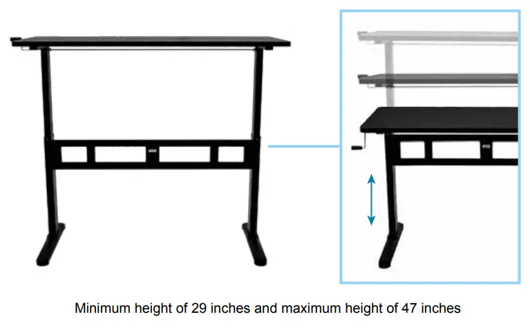 ErgoMax ABC102BKTT Ergonomic Office Table - fig7