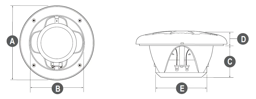 BOSS AUDIO SYSTEM MRGB65 2000 Watts 6.5 Inch Marine 2-Way Full Range Speakers System fig 1