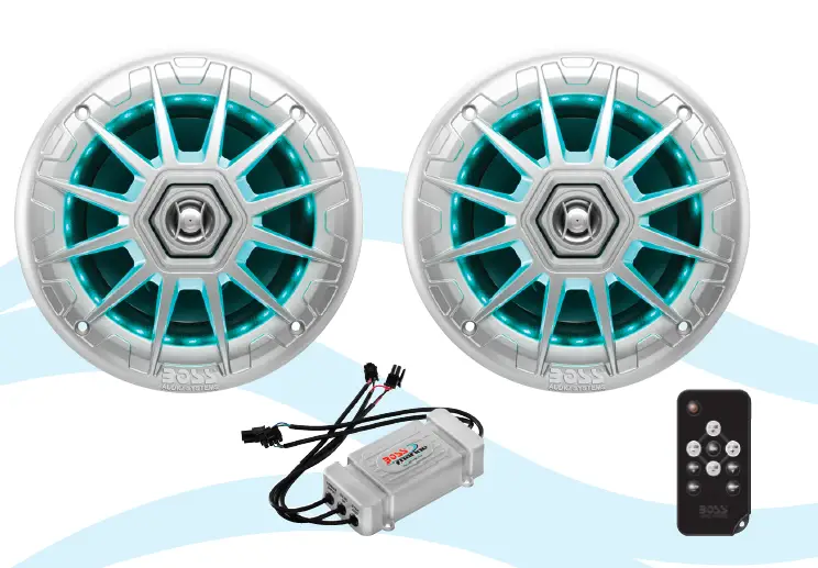 BOSS AUDIO SYSTEM MRGB65 2000 Watts 6.5 Inch Marine 2-Way Full Range Speakers System product
