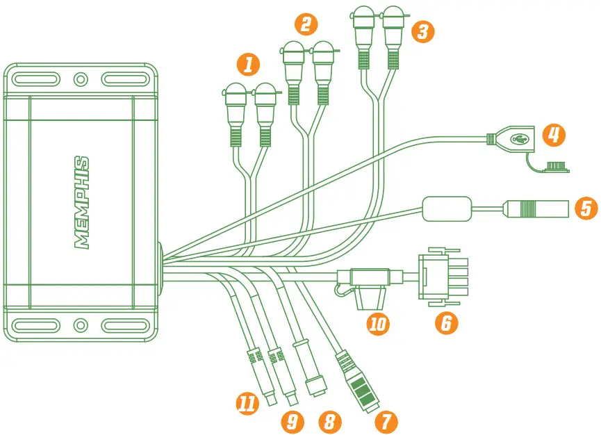 MEMPHIS AUDIO SMC2A App Controlled Hideaway Head Unit - fig 1