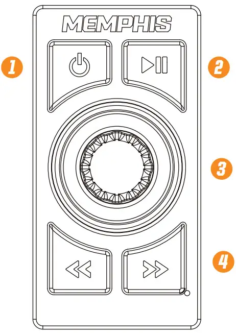 MEMPHIS AUDIO SMC2A App Controlled Hideaway Head Unit - fig 2