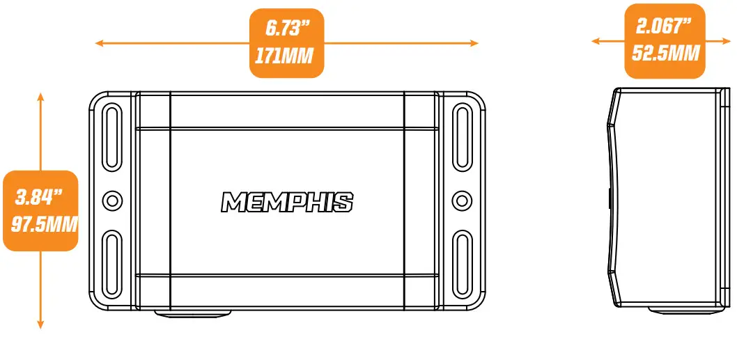 MEMPHIS AUDIO SMC2A App Controlled Hideaway Head Unit - fig