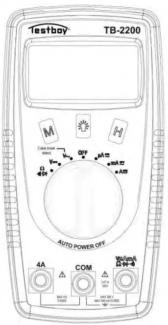 Testboy TB-2200 Digital Multimeter