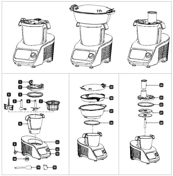 ELDOM MFC2506 perfect mix 2 Multifunctional Kitchen Appliance-fig2