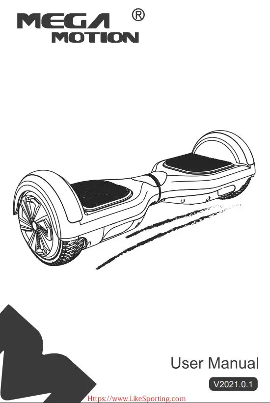 LIKE SPORTING MEGA MOTION Electric Scooter User Manual