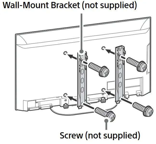 SONY XR 48A90K Smart LED TV - Installing the TV to the Wall 6