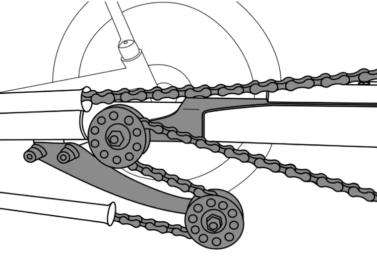 TerraTrike TT000867 Chain Gobbler 3 - Route chain through