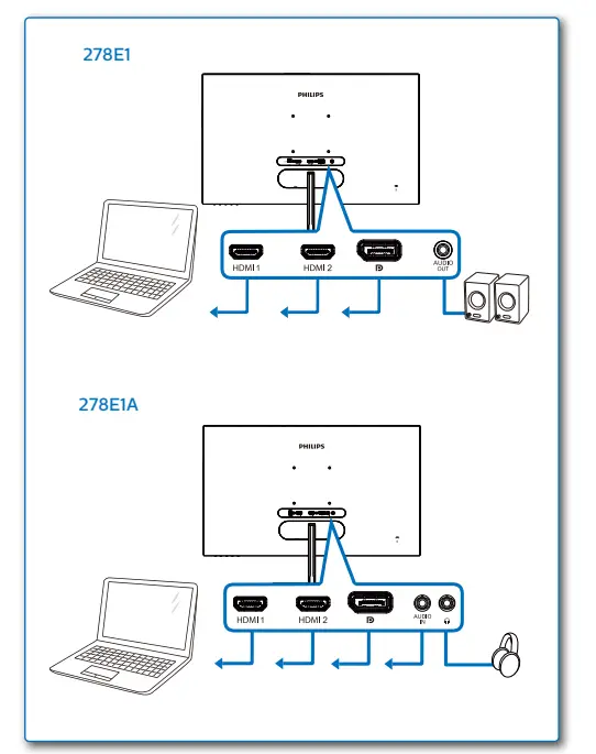 PHILIPS 278E1 E Line 4K Ultra HD LCD Monitor FIG 3