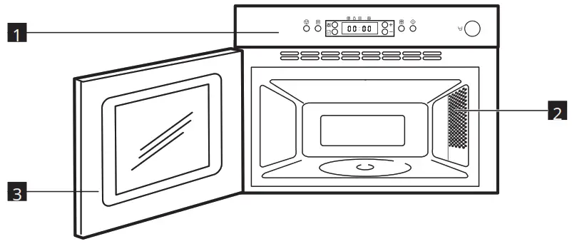 IKEA MATÄLSKARE Stainless Steel Microwave Oven - fig