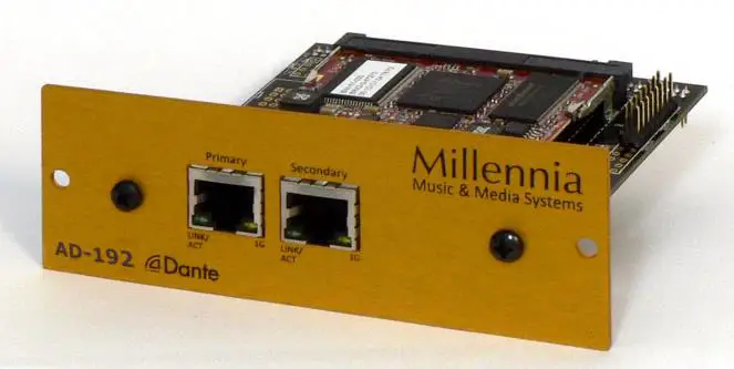 Millennia AD192 Dante 8 Channel Output Option