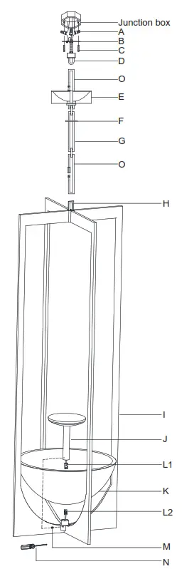 circa LIGHTING RL 5771 Michaela Small Elongated Chandelier - fig. 1