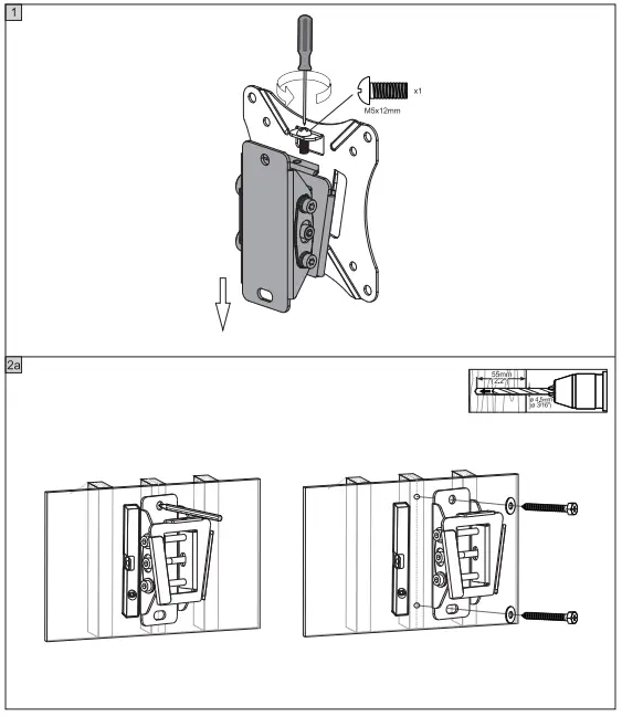 VISION-VFM-W1X1TV2-Tilting-Monitor-Wall-Mount-FIG-1
