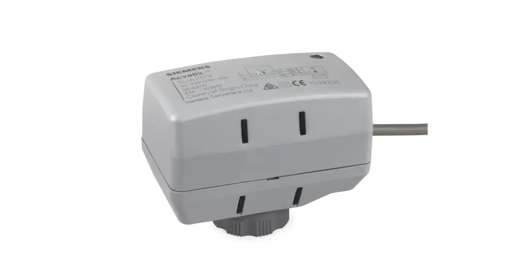 Siemens Sua21/3p Actuators Instruction Manual Siemens Sua21/3p Actuators Instruction Manual