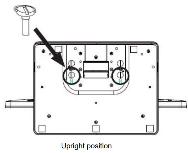 elo ET1502LM Touch Solutions User Manual - Upright position