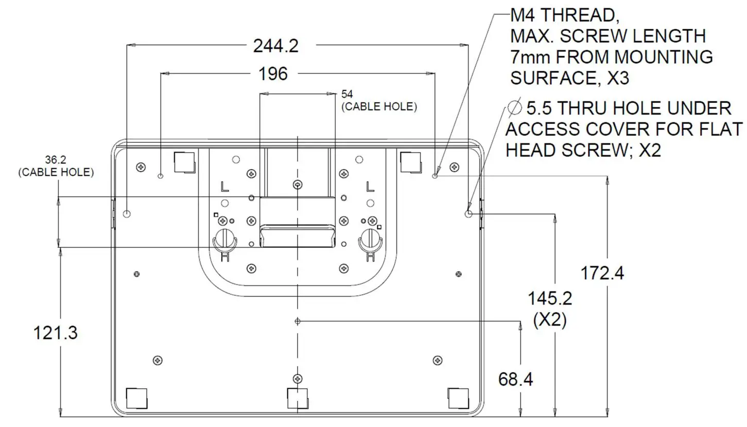 elo ET1502LM Touch Solutions User Manual - base mounting options