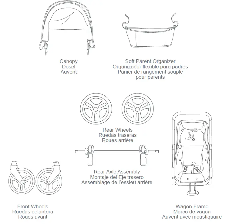 babytrend WG02XXXA Tour LTE 2 in 1 Stroller Wagon 1