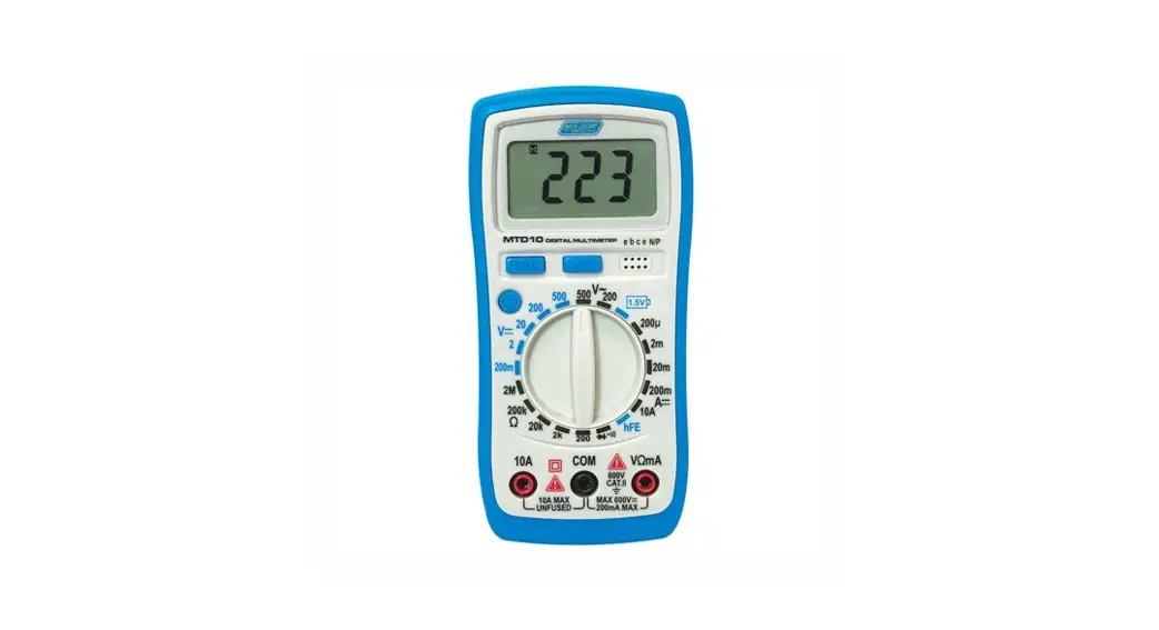 Mtd10 Major Mtd10 Tech Digital Multimeter Mtd10 Temp User Manual