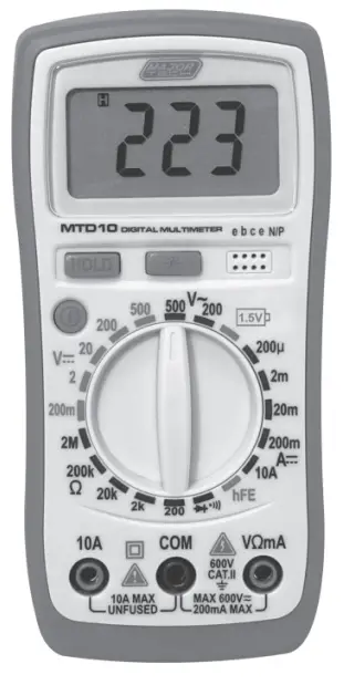 MTD10 MAJOR MTD10 Tech Digital Multimeter MTD10 Temp