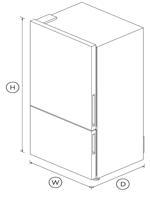 FISHER PAYKEL RF522BLPX6 Freestanding Refrigerator Freezer 1