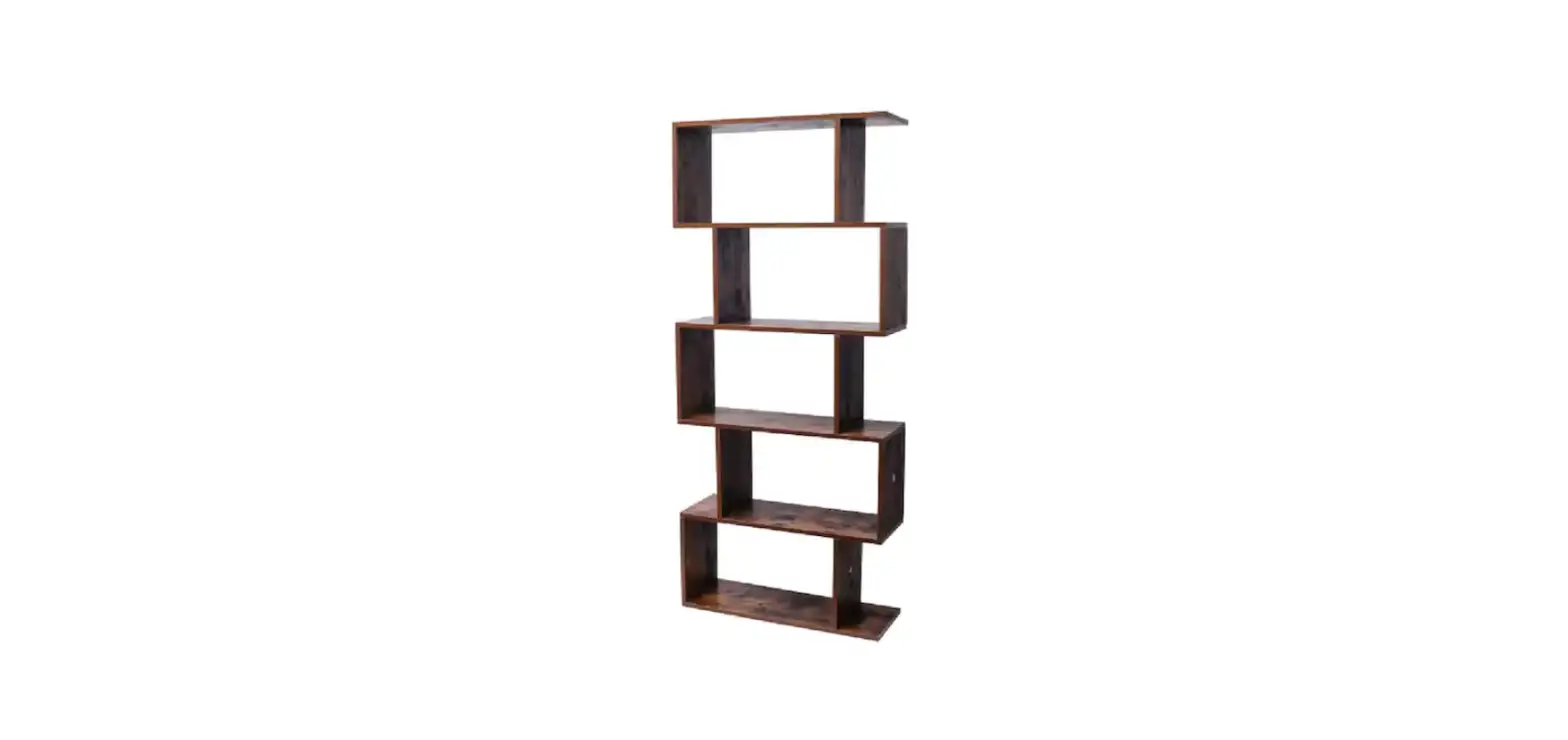 Outopee Brown Mdf 5-shelf Standard Bookcase Instruction Manual Outopee Brown Mdf 5-shelf Standard Bookcase Instruction Manual