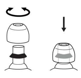 SHURE Aonic Free True Wireless Sound Isolating Earphones- Changing Sleeves 1