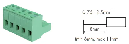 HYTRONIK HIR28DCVFC Flush Mount PIR Motion Sensor - Wire Preparation
