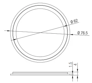 HYTRONIK HIR28DCVFC Flush Mount PIR Motion Sensor - Wire