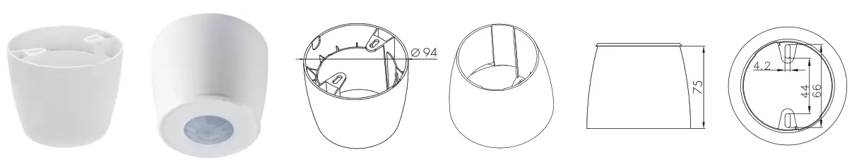 HYTRONIK HIR28DCVFC Flush Mount PIR Motion Sensor - Wiring Diagram3