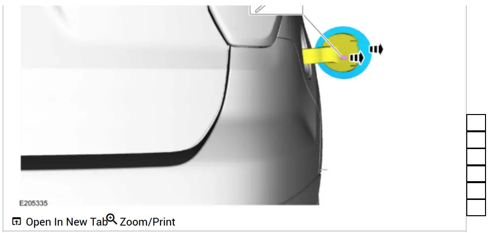 Ford 2018 Fuel Filler Door - fig 1