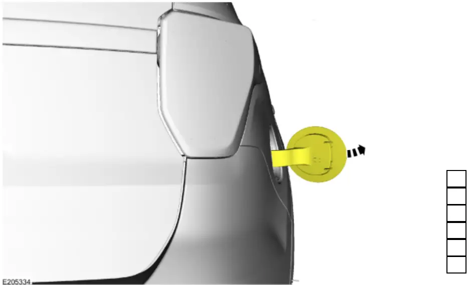 Ford 2018 Fuel Filler Door