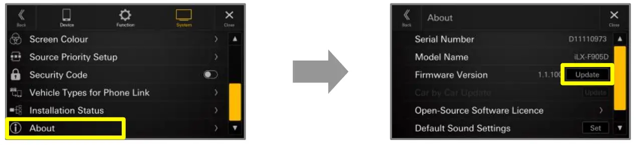 ALPINE iLX F905D USB Device - Figure 4