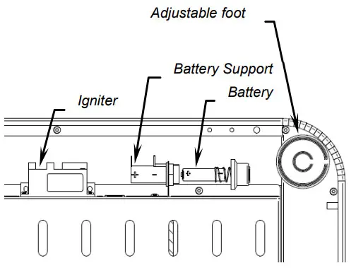 Plancha Enosign-65-80 - Adjustable foot