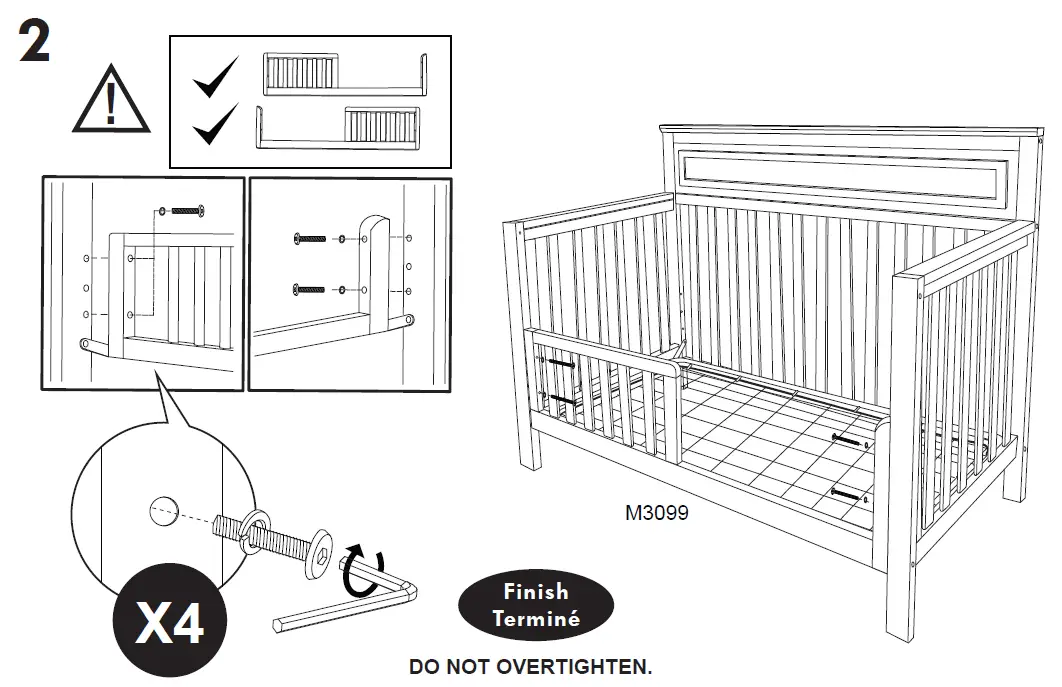 DAVINCI 4301 Autumn 4-in-1 Convertible Crib 16