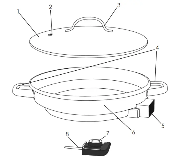 Aroma Housewares AFP-1600S Gourmet Series Stainless Steel Electric Skillet-2