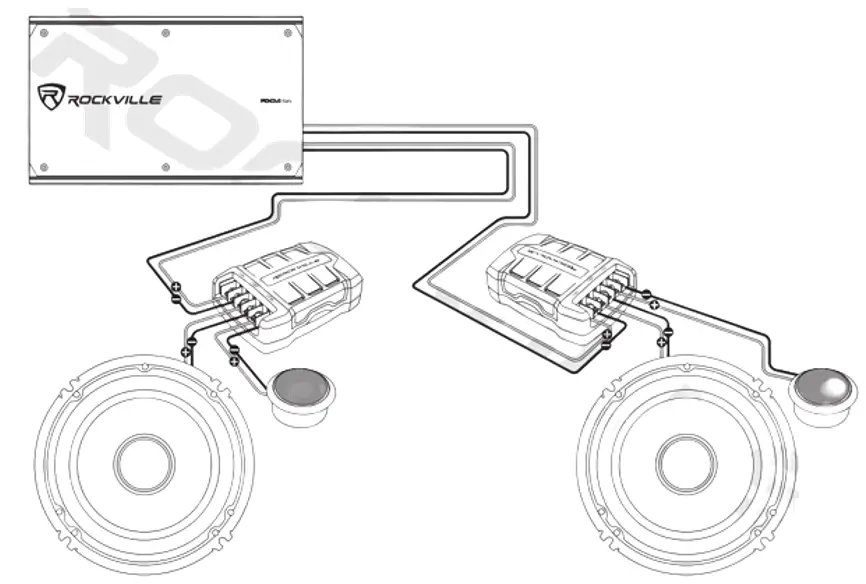 ROCKVILLE RV65 2C 6 5 Inch 2 Way Component Kit