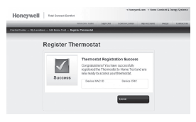 Honeywell RTH9580WF1005-W1 Programmable Color Touch Thermostat 18