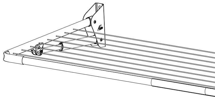 Hills FD45616 Single Folding Frame Clothesline