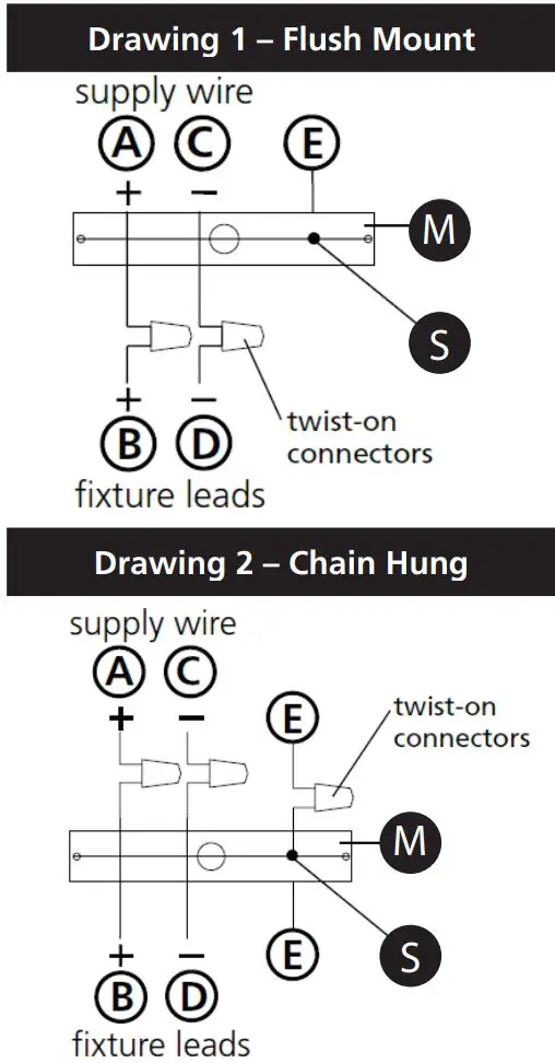 HINKLEY 83017 Pendant Light Instruction Manual - wiring grounding instructions
