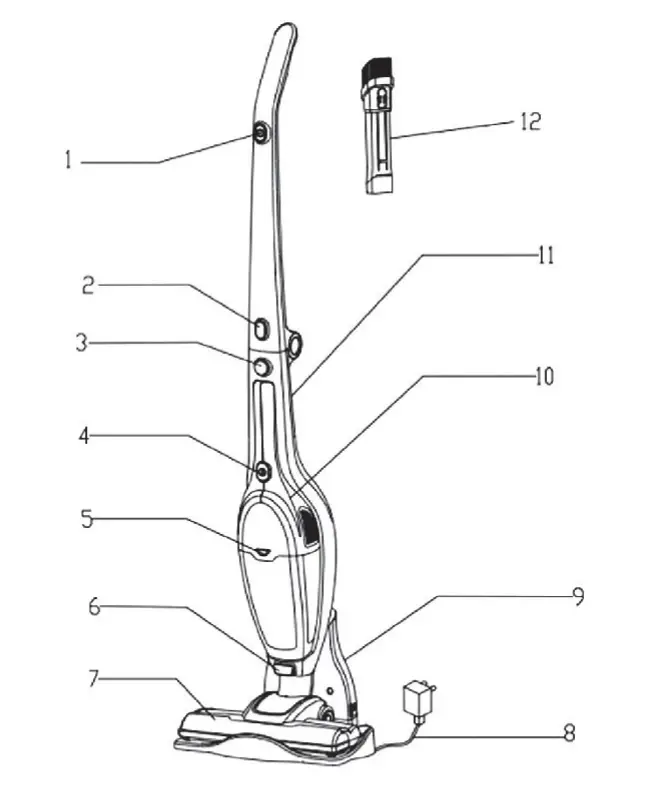 Roomie-SL587A-Tec-Cordless-Vacuum-Cleaner-Fig-1