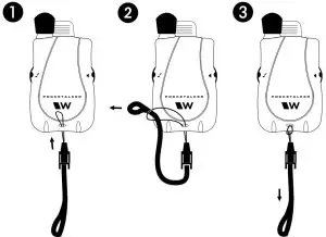 Installing the Lanyard (RCS 003)