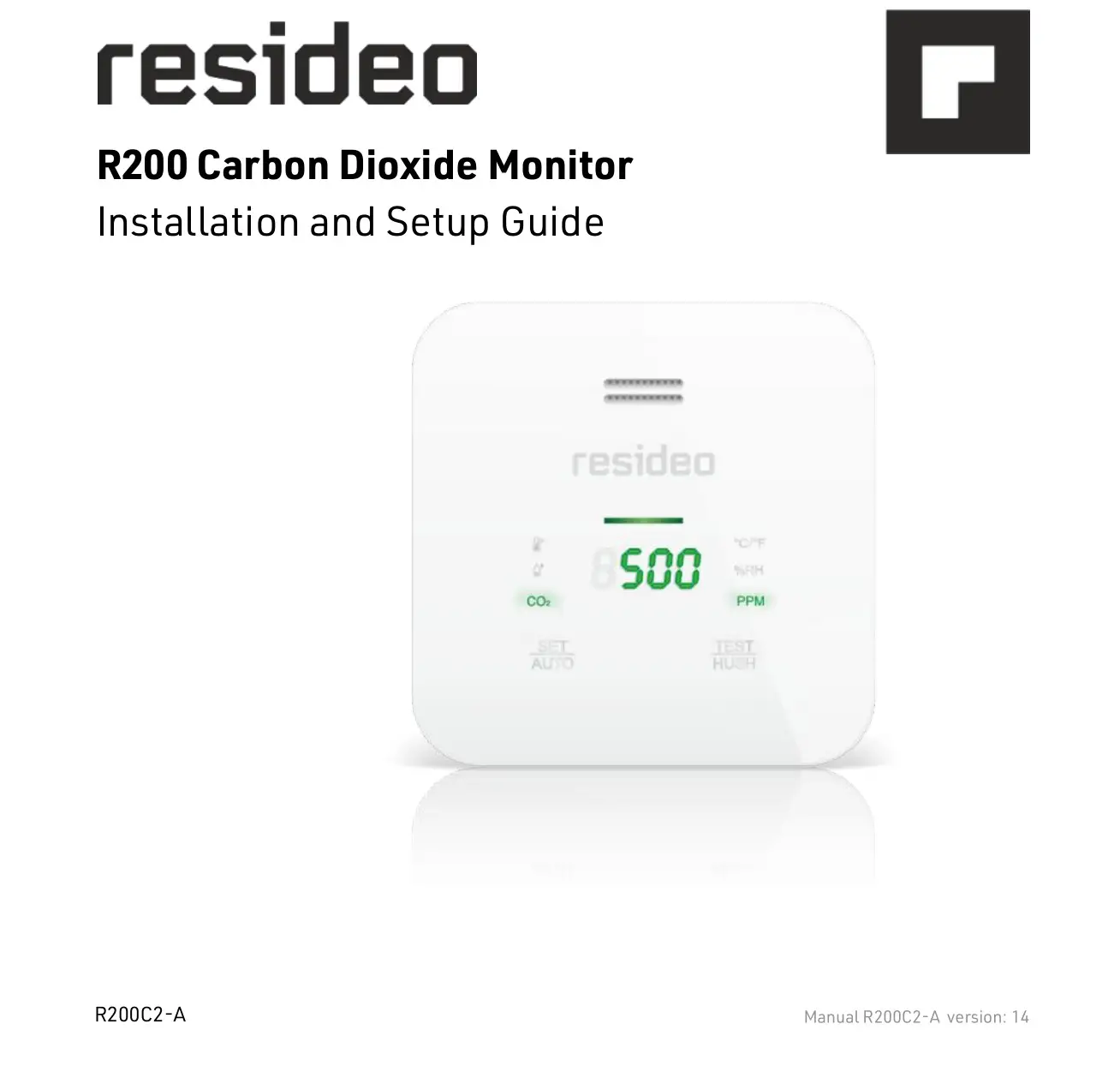 resistex R200 Carbon Dioxide Monitor Instruction Manual