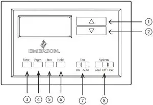Thermostat buttons and switches