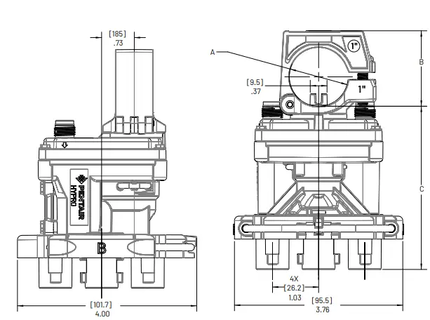 PENTAIR-Hypro ProStop-E Dual Nozzle-Body-FIG-1