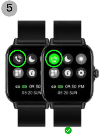 ANDFZ CS03 Smartwatch - Connect the watch 5
