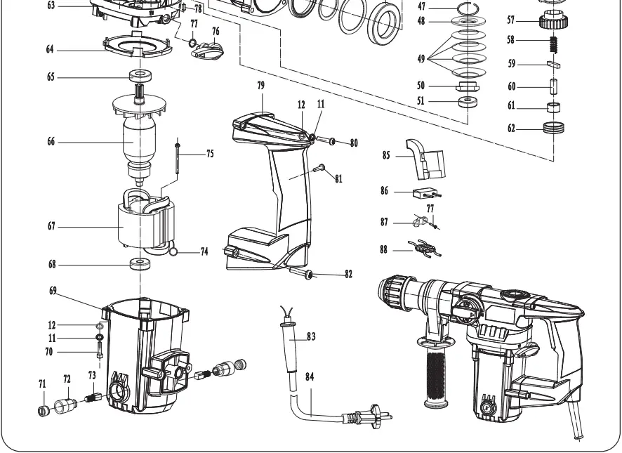 FERM-HDM1028-850W-Rotary-Hammer-fig-12
