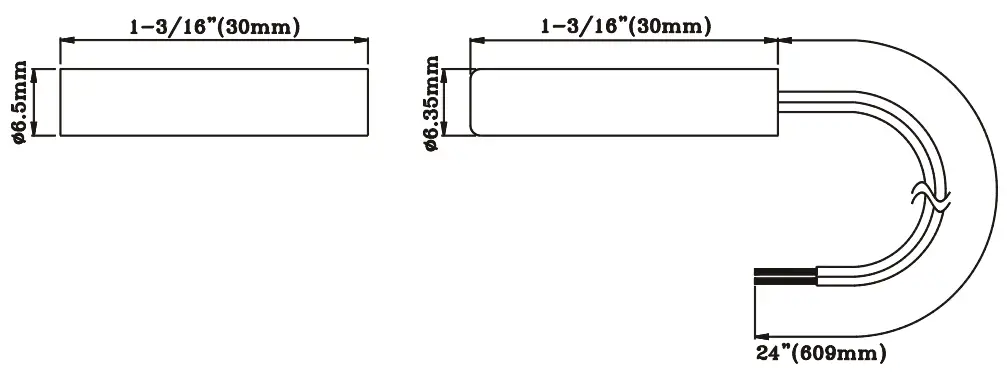 POTTER AMS 20 1 4 Inch Recessed Contact Fire Alarm - Dimensions