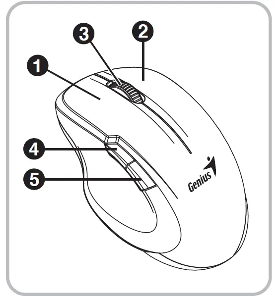 Genius Ergo 8200S Ergonomic Wireless Silent Mouse 4